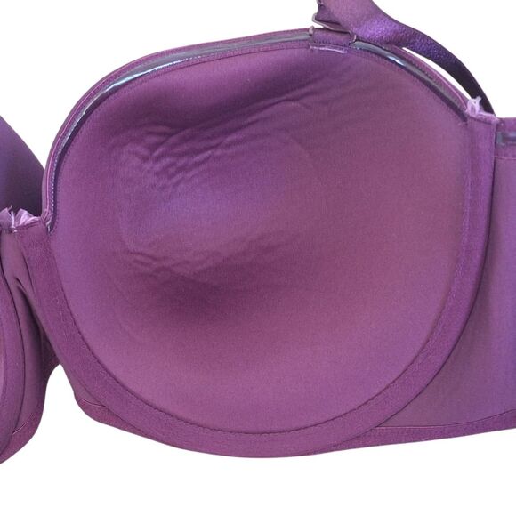 Torrid Curve Bombshell Everyday Strapless Push-Up Bra Convertible 46DD Purple - Picture 9 of 16